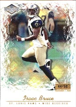 2001 Pacific Canvas Impressions - Premiere Date #112 Isaac Bruce Front