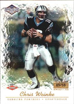 2001 Pacific Canvas Impressions - Premiere Date #159 Chris Weinke Front