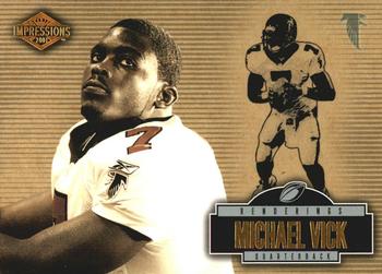 2001 Pacific Canvas Impressions - Renderings #1 Michael Vick Front