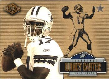 2001 Pacific Canvas Impressions - Renderings #8 Quincy Carter Front