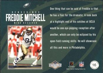 2001 Pacific Canvas Impressions - Renderings #16 Freddie Mitchell Back