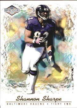 2001 Pacific Canvas Impressions - Retail #14 Shannon Sharpe Front
