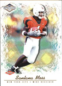 2001 Pacific Canvas Impressions - Retail #190 Santana Moss Front