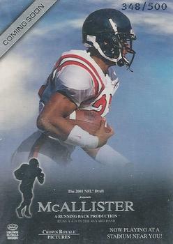 2001 Pacific Crown Royale - Coming Soon #5 Deuce McAllister Front