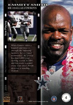 2001 Pacific Crown Royale - Now Playing #4 Emmitt Smith Back