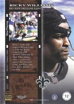 2001 Pacific Crown Royale - Now Playing #12 Ricky Williams Back