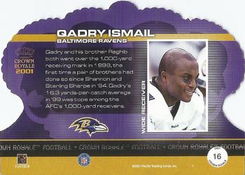 2001 Pacific Crown Royale - Retail #16 Qadry Ismail Back