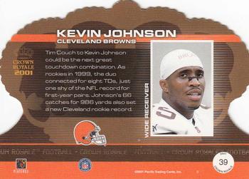 2001 Pacific Crown Royale - Retail #39 Kevin Johnson Back