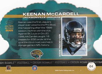 2001 Pacific Crown Royale - Retail #64 Keenan McCardell Back