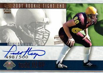 2001 Pacific Crown Royale - Rookie Signatures #12 Todd Heap Front