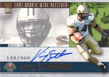 2001 Pacific Crown Royale - Rookie Signatures #27 Vinny Sutherland Front