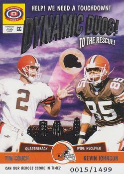 2001 Pacific Dynagon - Dynamic Duos #6 Tim Couch / Kevin Johnson Front