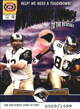 2001 Pacific Dynagon - Dynamic Duos #17 Kurt Warner / Torry Holt Front