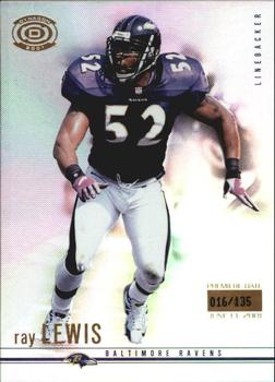 2001 Pacific Dynagon - Premiere Date #8 Ray Lewis Front