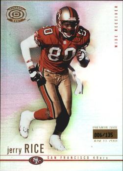 2001 Pacific Dynagon - Premiere Date #85 Jerry Rice Front