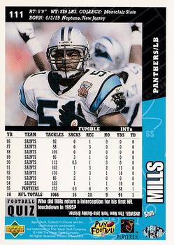 1996 Collector's Choice #111 Sam Mills Back
