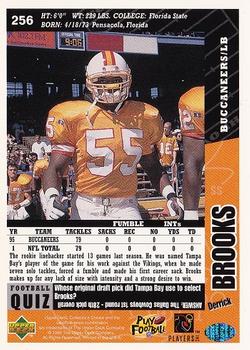 1996 Collector's Choice #256 Derrick Brooks Back