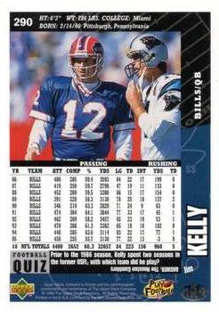 1996 Collector's Choice #290 Jim Kelly Back