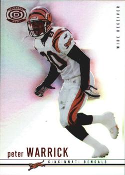 2001 Pacific Dynagon - Red #22 Peter Warrick Front