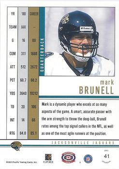 2001 Pacific Dynagon - Retail #41 Mark Brunell Back