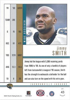 2001 Pacific Dynagon - Retail #43 Jimmy Smith Back
