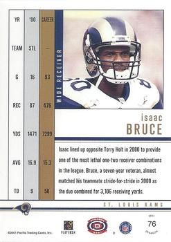2001 Pacific Dynagon - Retail #76 Isaac Bruce Back