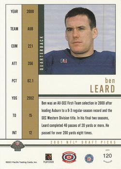 2001 Pacific Dynagon - Retail #120 Ben Leard Back