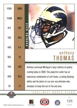 2001 Pacific Dynagon #125 Anthony Thomas Back