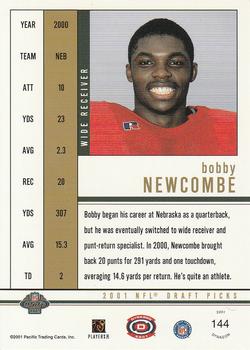 2001 Pacific Dynagon - Retail #144 Bobby Newcombe Back