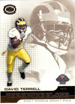 2001 Pacific Dynagon - Top of the Class #19 David Terrell Front