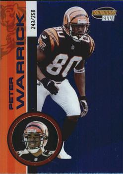 2001 Pacific Invincible - Blue #53 Peter Warrick Front