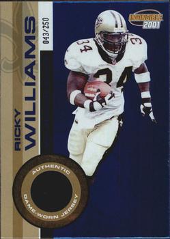 2001 Pacific Invincible - Blue #153 Ricky Williams Front
