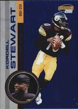 2001 Pacific Invincible - Blue #196 Kordell Stewart Front