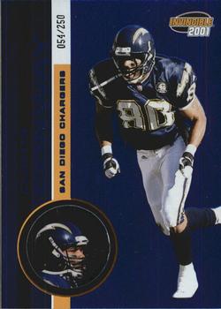 2001 Pacific Invincible - Blue #206 Curtis Conway Front