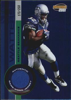 2001 Pacific Invincible - Blue #228 Ricky Watters Front