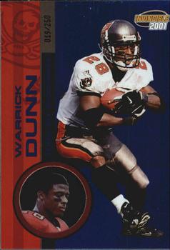 2001 Pacific Invincible - Blue #232 Warrick Dunn Front