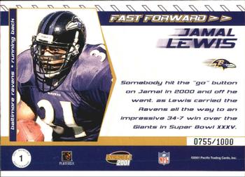 2001 Pacific Invincible - Fast Forward #1 Jamal Lewis Back