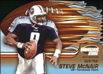 2001 Pacific Invincible - Heat Seekers #19 Steve McNair Front