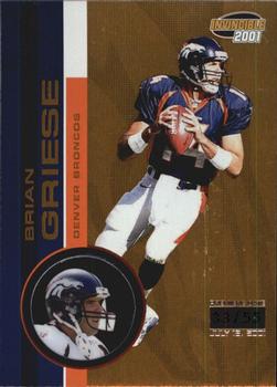 2001 Pacific Invincible - Premiere Date #74 Brian Griese Front
