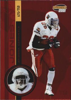 2001 Pacific Invincible - Red #3 Thomas Jones Front
