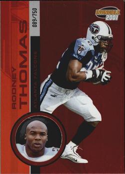 2001 Pacific Invincible - Red #14 Rodney Thomas Front