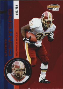 2001 Pacific Invincible - Red #24 Larry Centers Front