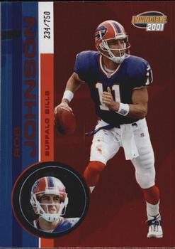 2001 Pacific Invincible - Red #25 Rob Johnson Front