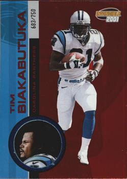 2001 Pacific Invincible - Red #32 Tim Biakabutuka Front