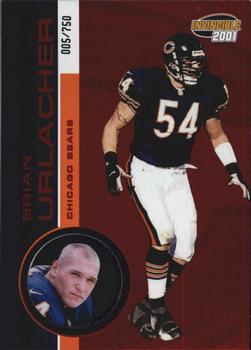 2001 Pacific Invincible - Red #45 Brian Urlacher Front