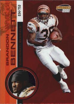 2001 Pacific Invincible - Red #47 Brandon Bennett Front