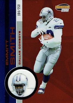 2001 Pacific Invincible - Red #67 Emmitt Smith Front