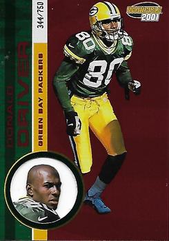2001 Pacific Invincible - Red #86 Donald Driver Front
