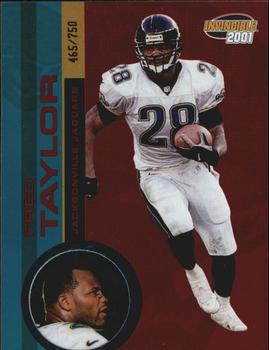 2001 Pacific Invincible - Red #109 Fred Taylor Front