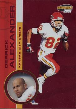 2001 Pacific Invincible - Red #110 Derrick Alexander Front